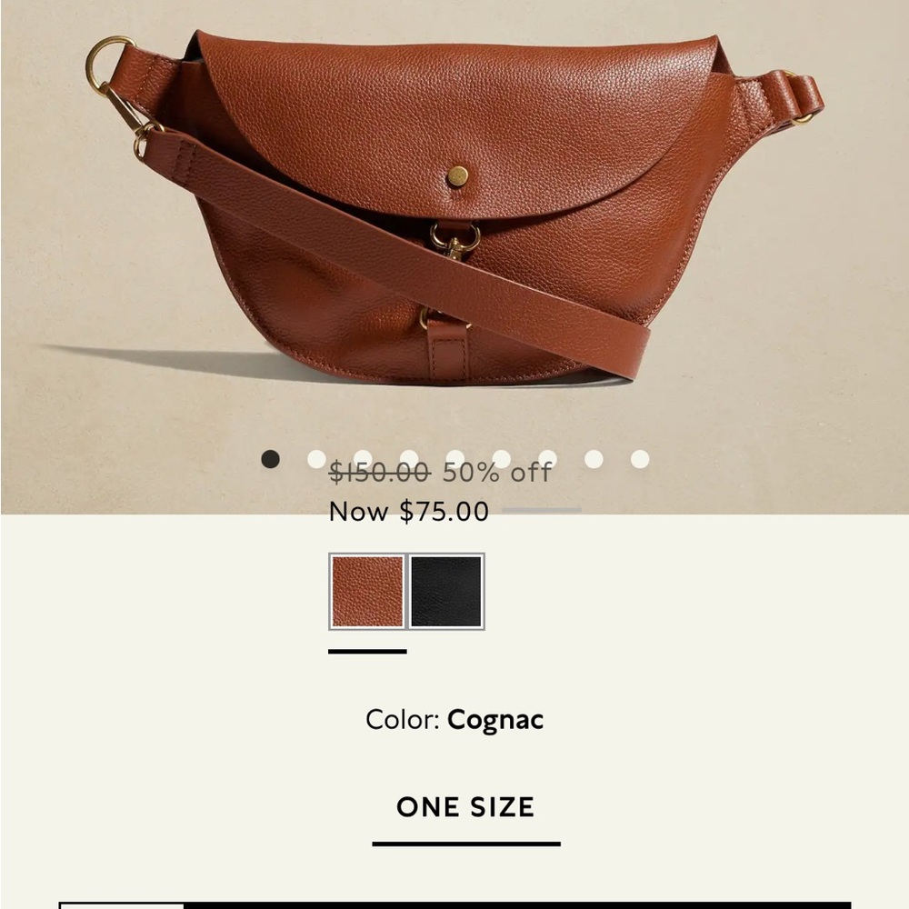 Banana Republic Factory Cognac bag